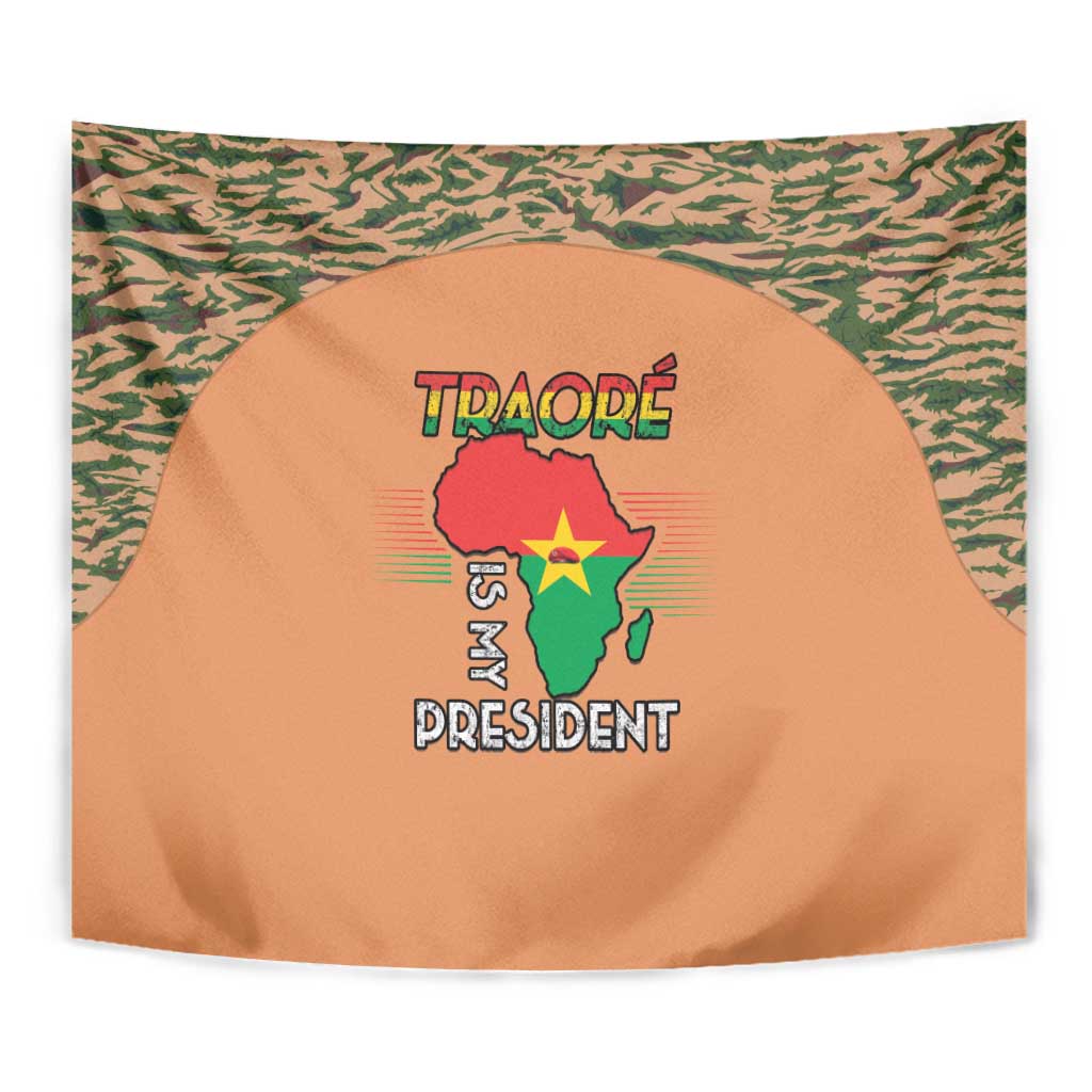Africa in Solidarity with Traore Tapestry Africa For Africans