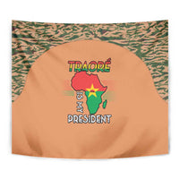 Africa in Solidarity with Traore Tapestry Africa For Africans