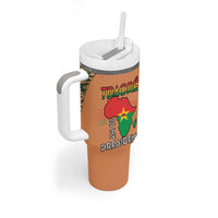 Africa in Solidarity with Traore Tumbler With Handle Africa For Africans