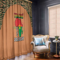 Africa in Solidarity with Traore Window Curtain Africa For Africans
