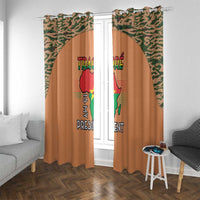 Africa in Solidarity with Traore Window Curtain Africa For Africans