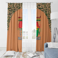 Africa in Solidarity with Traore Window Curtain Africa For Africans