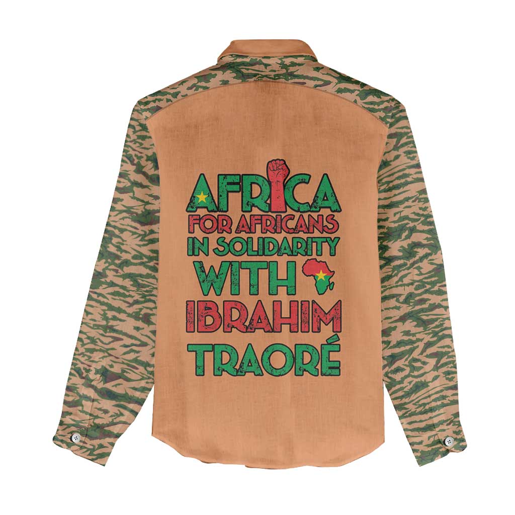 Africa in Solidarity with Traore Women Casual Shirt Africa For Africans