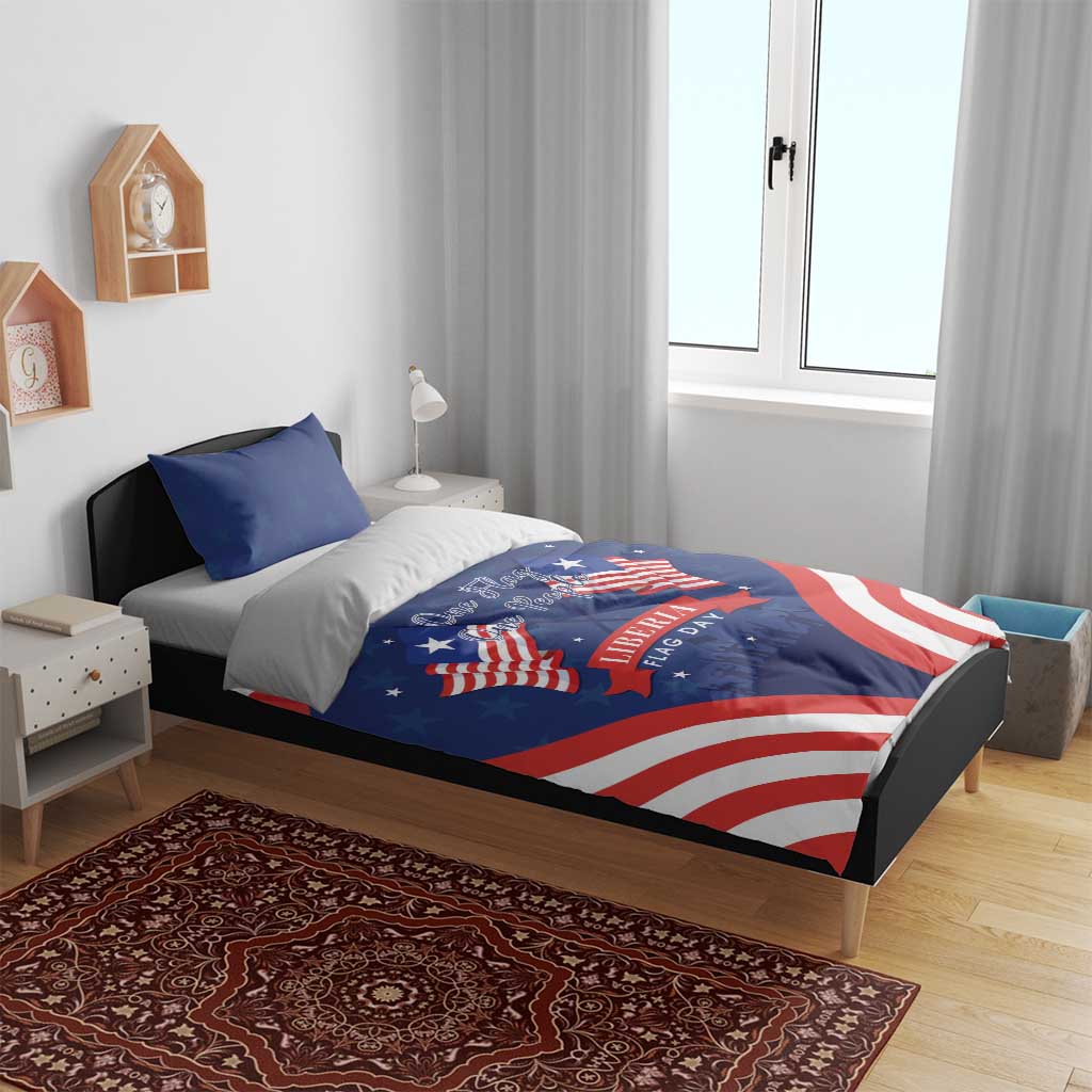Happy Liberia Flag Day Bedding Set One Flag One People - Wonder Print Shop
