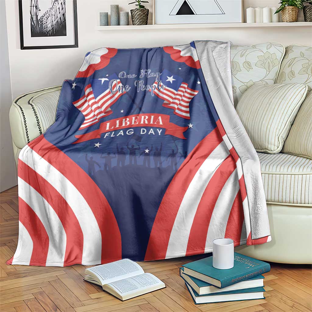 Happy Liberia Flag Day Blanket One Flag One People - Wonder Print Shop