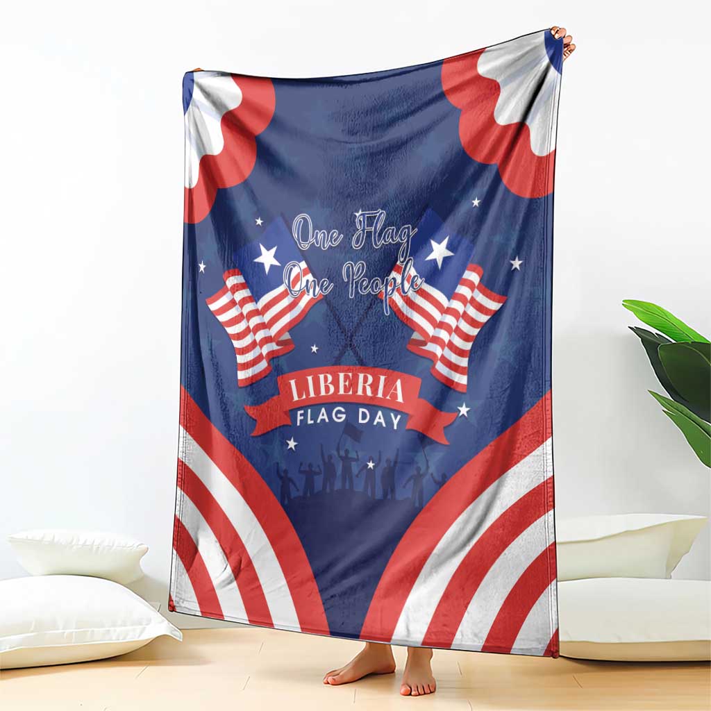 Happy Liberia Flag Day Blanket One Flag One People - Wonder Print Shop