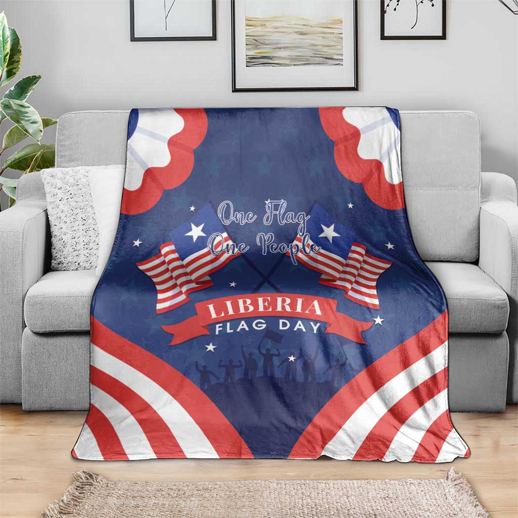 Happy Liberia Flag Day Blanket One Flag One People - Wonder Print Shop