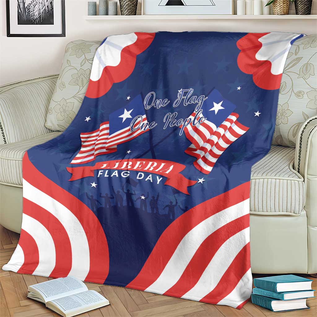 Happy Liberia Flag Day Blanket One Flag One People - Wonder Print Shop