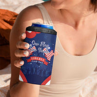 Personalized Happy Liberia Flag Day 4 in 1 Can Cooler Tumbler One Flag One People - Wonder Print Shop