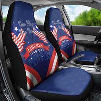 Happy Liberia Flag Day Car Seat Cover One Flag One People - Wonder Print Shop