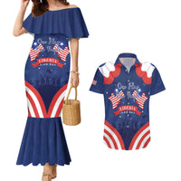 Personalized Happy Liberia Flag Day Couples Matching Mermaid Dress and Hawaiian Shirt One Flag One People - Wonder Print Shop