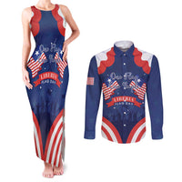 Personalized Happy Liberia Flag Day Couples Matching Tank Maxi Dress and Long Sleeve Button Shirt One Flag One People - Wonder Print Shop