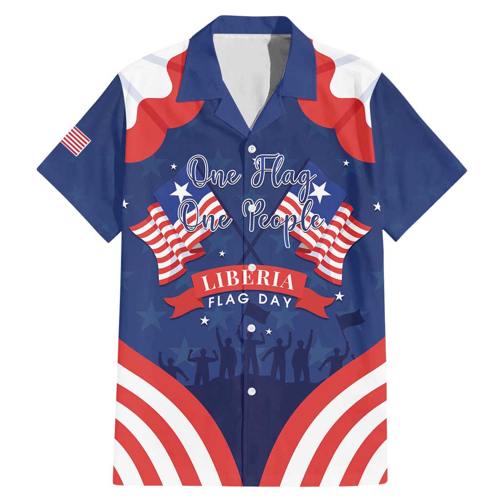 Personalized Happy Liberia Flag Day Family Matching Mermaid Dress and Hawaiian Shirt One Flag One People - Wonder Print Shop