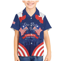 Personalized Happy Liberia Flag Day Family Matching Mermaid Dress and Hawaiian Shirt One Flag One People - Wonder Print Shop