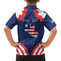 Personalized Happy Liberia Flag Day Family Matching Off The Shoulder Long Sleeve Dress and Hawaiian Shirt One Flag One People - Wonder Print Shop