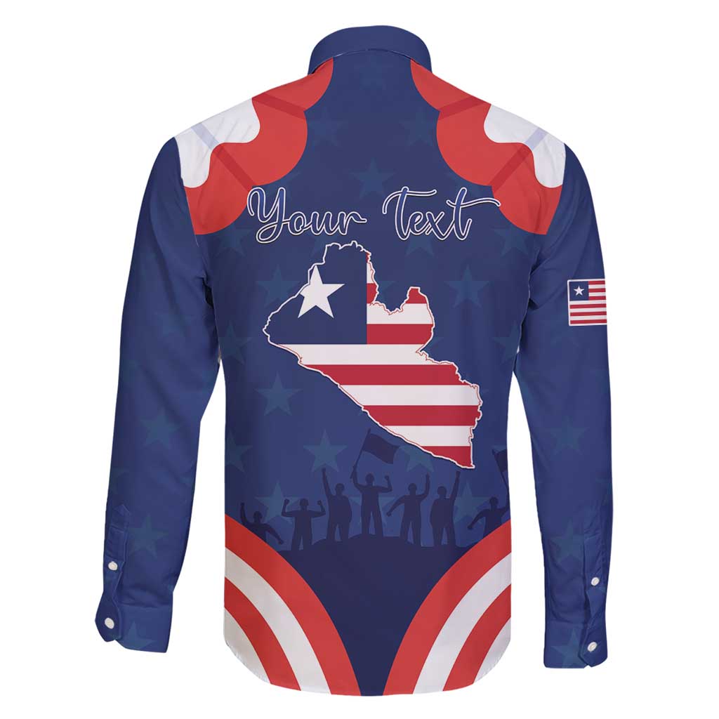 Personalized Happy Liberia Flag Day Family Matching Short Sleeve Bodycon Dress and Hawaiian Shirt One Flag One People - Wonder Print Shop