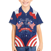 Personalized Happy Liberia Flag Day Family Matching Tank Maxi Dress and Hawaiian Shirt One Flag One People - Wonder Print Shop