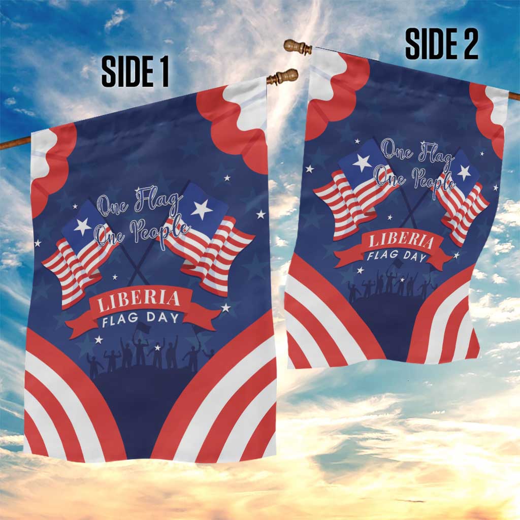 Happy Liberia Flag Day Garden Flag One Flag One People - Wonder Print Shop