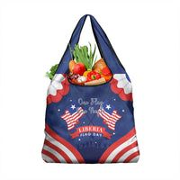 Happy Liberia Flag Day Grocery Bag One Flag One People - Wonder Print Shop