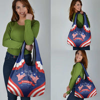 Happy Liberia Flag Day Grocery Bag One Flag One People - Wonder Print Shop