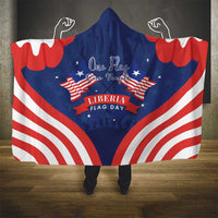 Happy Liberia Flag Day Hooded Blanket One Flag One People - Wonder Print Shop