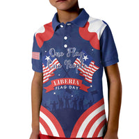 Personalized Happy Liberia Flag Day Kid Polo Shirt One Flag One People - Wonder Print Shop