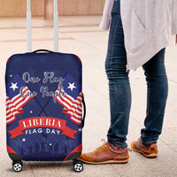 Happy Liberia Flag Day Luggage Cover One Flag One People - Wonder Print Shop