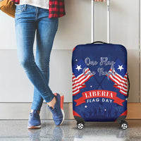 Happy Liberia Flag Day Luggage Cover One Flag One People - Wonder Print Shop