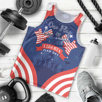 Personalized Happy Liberia Flag Day Men Tank Top One Flag One People - Wonder Print Shop