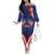 Personalized Happy Liberia Flag Day Off The Shoulder Long Sleeve Dress One Flag One People - Wonder Print Shop