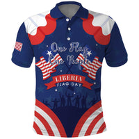 Personalized Happy Liberia Flag Day Polo Shirt One Flag One People - Wonder Print Shop