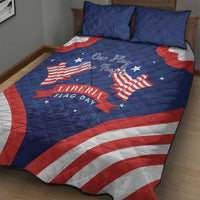 Happy Liberia Flag Day Quilt Bed Set One Flag One People - Wonder Print Shop