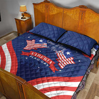 Happy Liberia Flag Day Quilt Bed Set One Flag One People - Wonder Print Shop