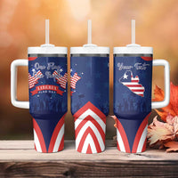 Personalized Happy Liberia Flag Day Tumbler With Handle One Flag One People - Wonder Print Shop