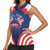 Personalized Happy Liberia Flag Day Women Sleeveless Polo Shirt One Flag One People - Wonder Print Shop