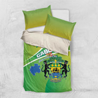 Gabon Independence Day Bedding Set Coat Of Arms With Map - Wonder Print Shop