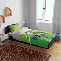 Gabon Independence Day Bedding Set Coat Of Arms With Map - Wonder Print Shop