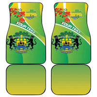Gabon Independence Day Car Mats Coat Of Arms With Map - Wonder Print Shop