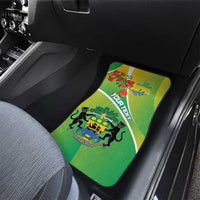 Gabon Independence Day Car Mats Coat Of Arms With Map - Wonder Print Shop