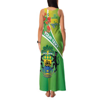 Personalized Gabon Independence Day Family Matching Tank Maxi Dress and Hawaiian Shirt Coat Of Arms With Map - Wonder Print Shop