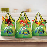 Gabon Independence Day Grocery Bag Coat Of Arms With Map - Wonder Print Shop
