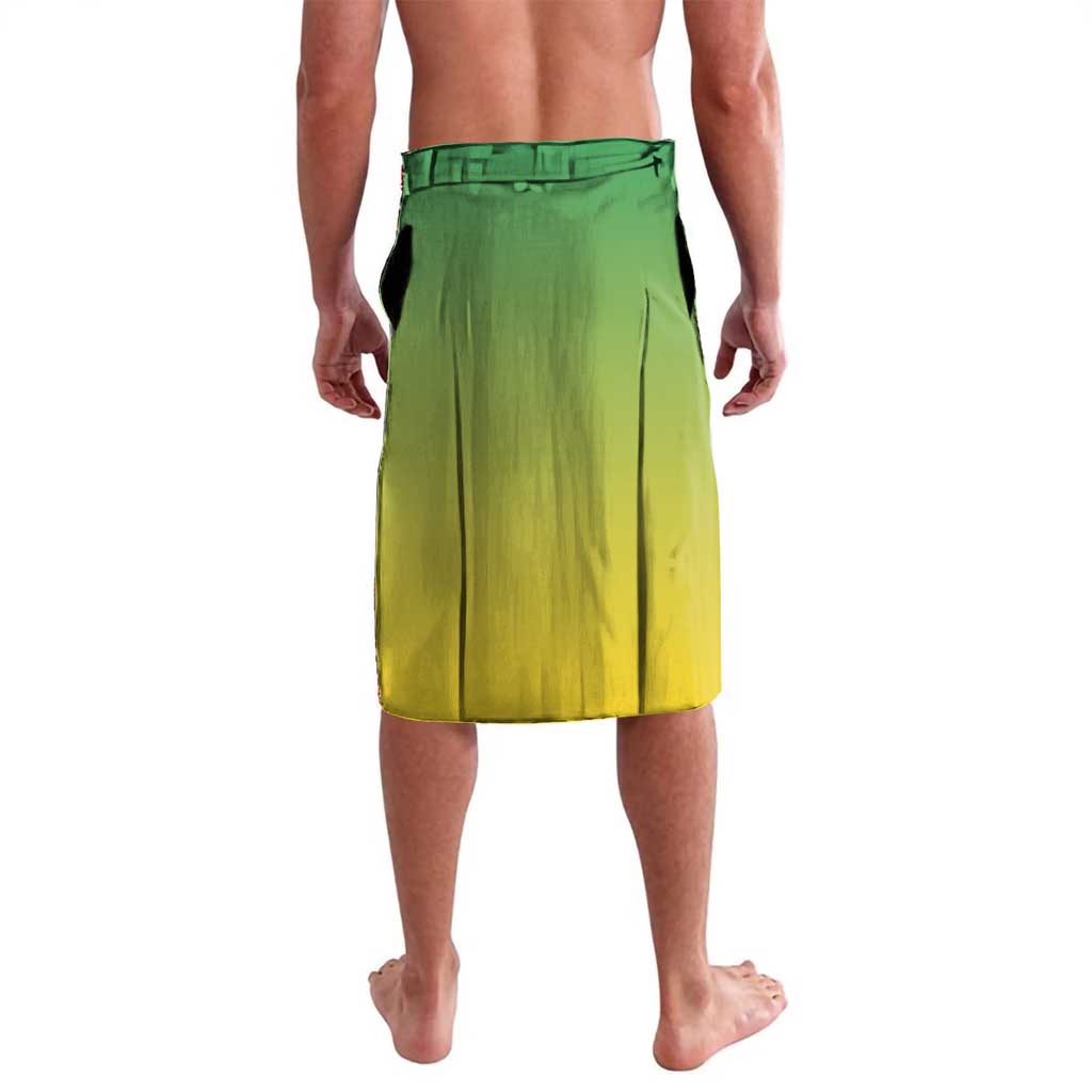 Personalized Gabon Independence Day Lavalava Coat Of Arms With Map - Wonder Print Shop