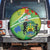 Gabon Independence Day Spare Tire Cover Coat Of Arms With Map - Wonder Print Shop