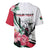 Personalized Sudan Baseball Jersey Sudanese Secretary Bird With Hibiscus - Wonder Print Shop