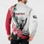 Personalized Sudan Button Sweatshirt Sudanese Secretary Bird With Hibiscus - Wonder Print Shop