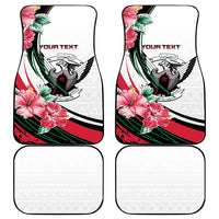 Sudan Car Mats Sudanese Secretary Bird With Hibiscus - Wonder Print Shop
