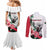 Personalized Sudan Couples Matching Mermaid Dress and Long Sleeve Button Shirt Sudanese Secretary Bird With Hibiscus - Wonder Print Shop
