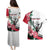 Personalized Sudan Couples Matching Puletasi and Hawaiian Shirt Sudanese Secretary Bird With Hibiscus - Wonder Print Shop