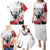 Personalized Sudan Family Matching Puletasi and Hawaiian Shirt Sudanese Secretary Bird With Hibiscus - Wonder Print Shop