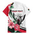 Personalized Sudan Family Matching Short Sleeve Bodycon Dress and Hawaiian Shirt Sudanese Secretary Bird With Hibiscus - Wonder Print Shop